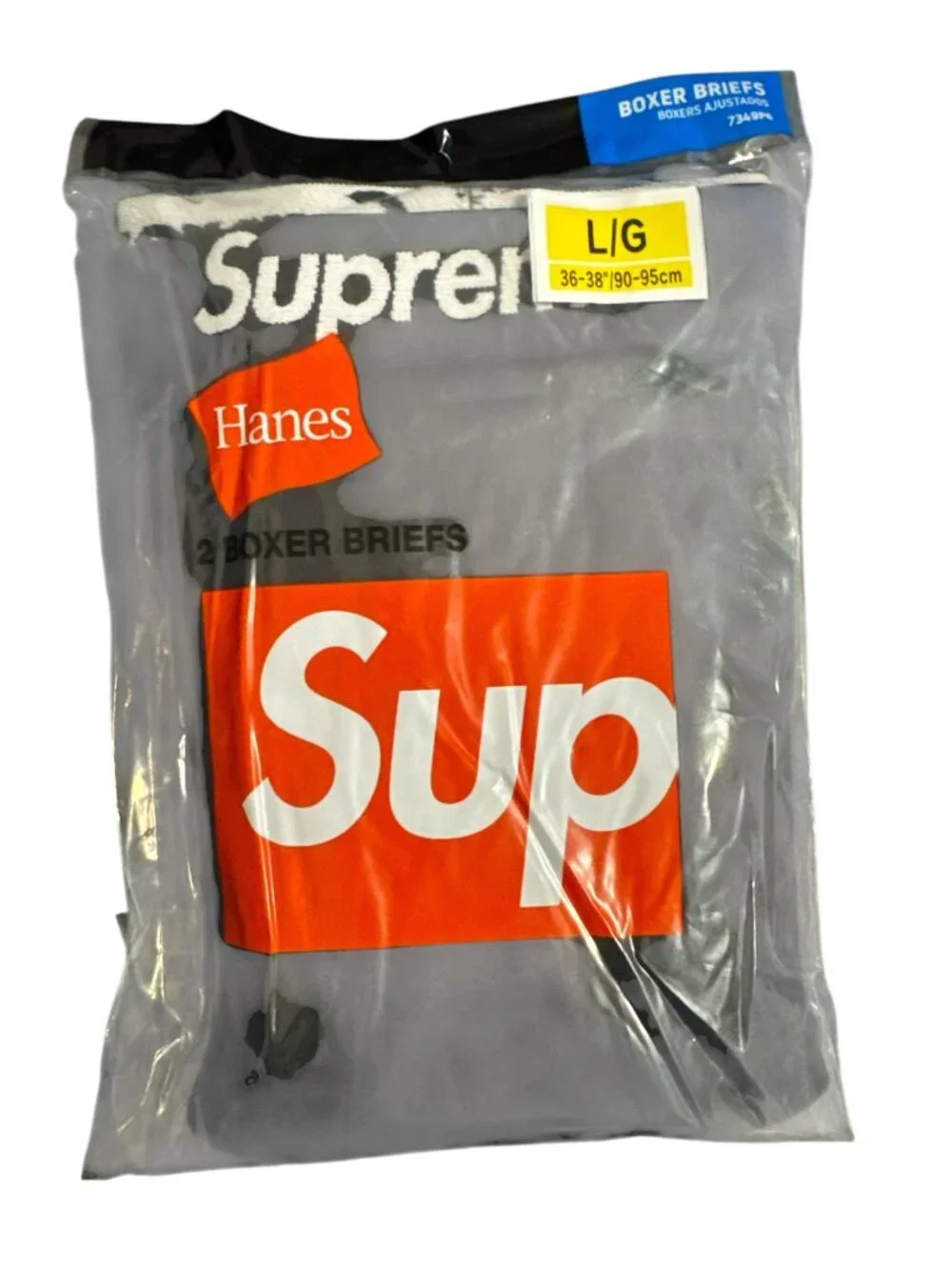 Supreme Hanes Men’s Boxer Briefs 2 Pack Cotton Underwear Multicol Sizes M L New